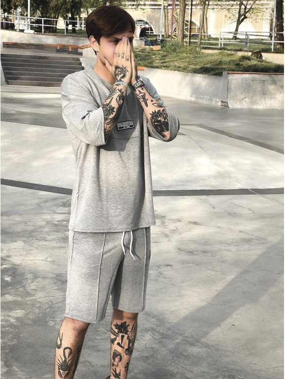 Oversize костюм з надписом