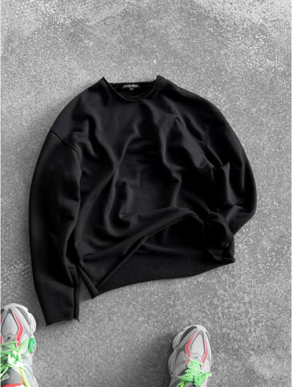 Oversize світшот з необробленим низом