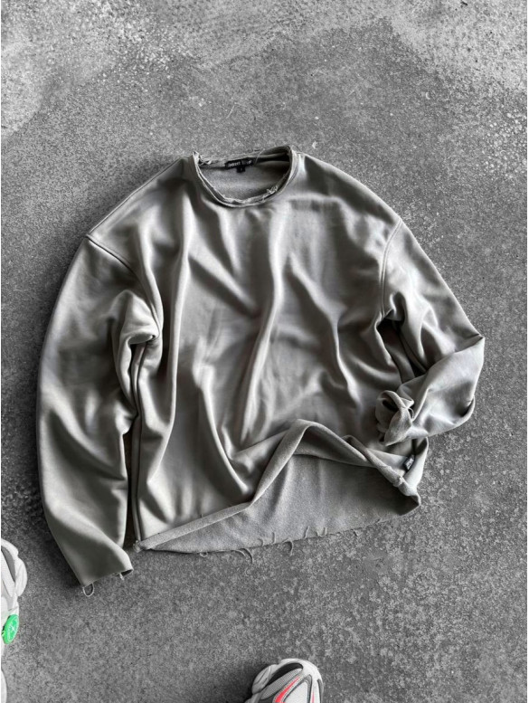 Oversize світшот з необробленим низом