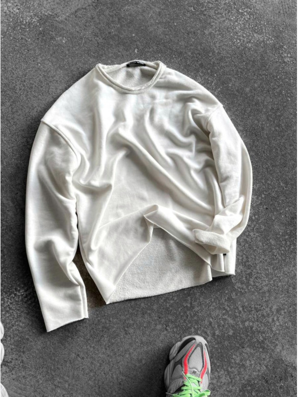 Oversize світшот з необробленим низом