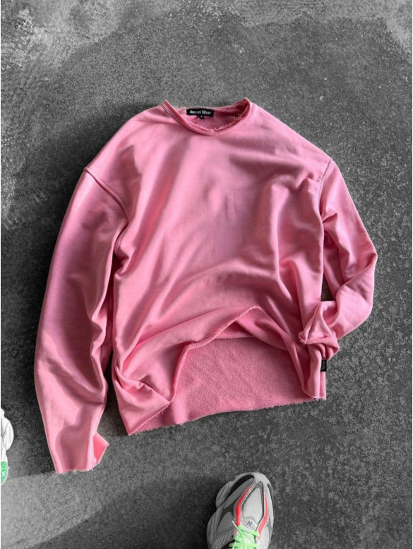Oversize світшот з необробленим низом