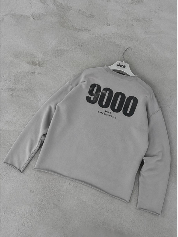 Oversize світшот з необробленим низом