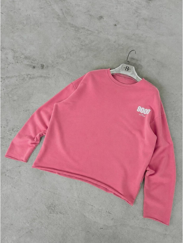 Oversize світшот з необробленим низом