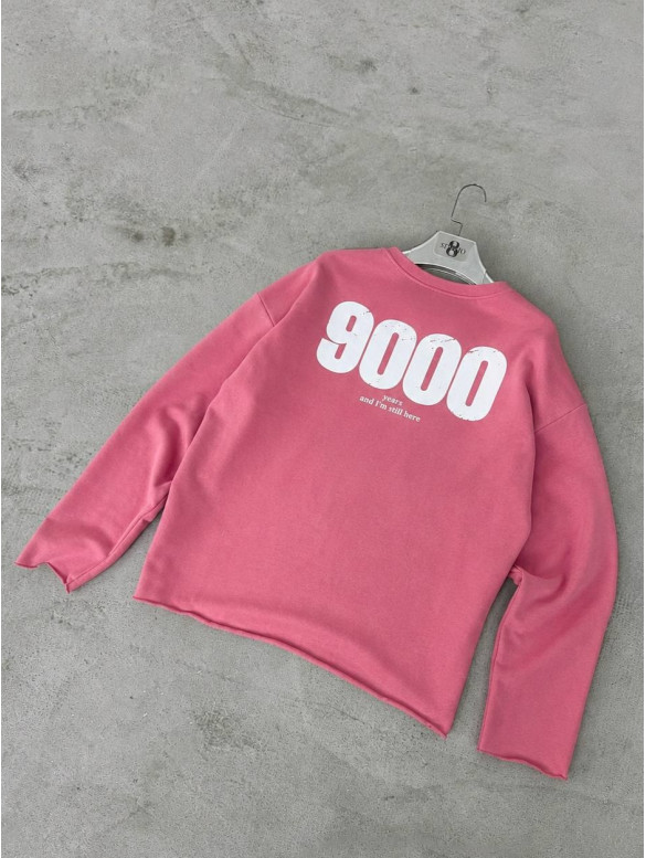 Oversize світшот з необробленим низом