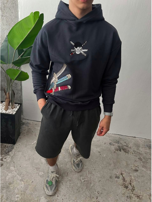 Oversize худі з принтом