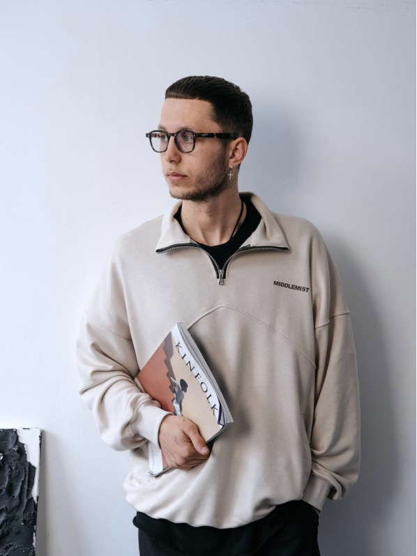 Oversize кофта з надписом Oversize кофта з надписом