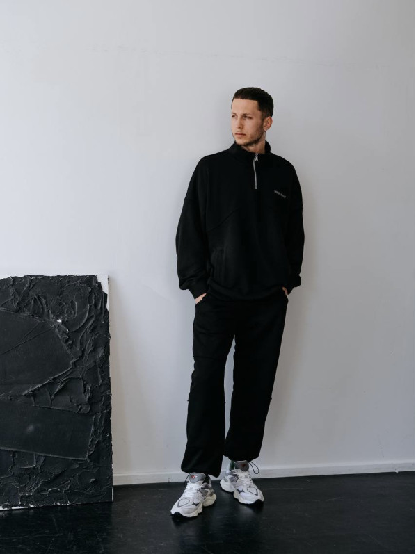 Oversize кофта з надписом Oversize кофта з надписом