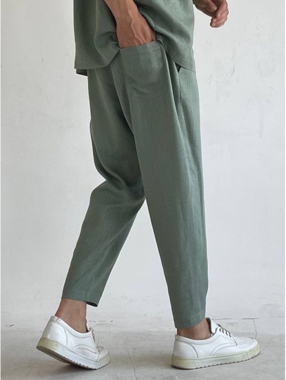 Лляні oversize штани