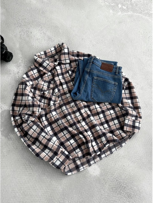Флісова oversize сорочка