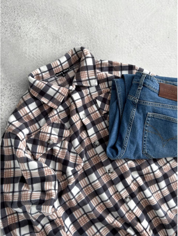 Флісова oversize сорочка