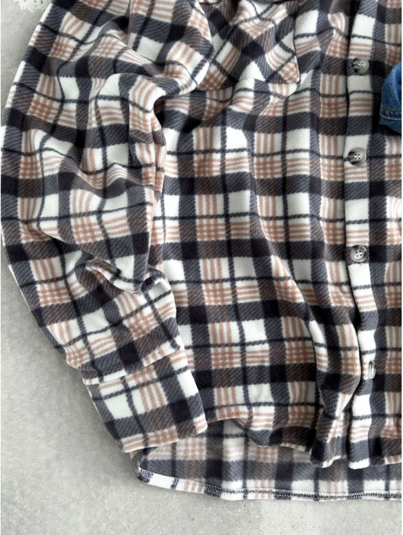 Флісова oversize сорочка