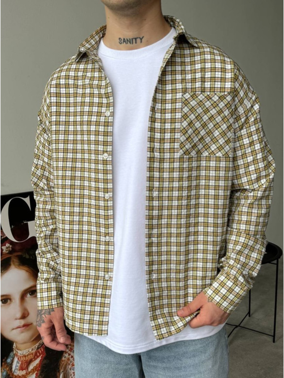 Картата oversize сорочка