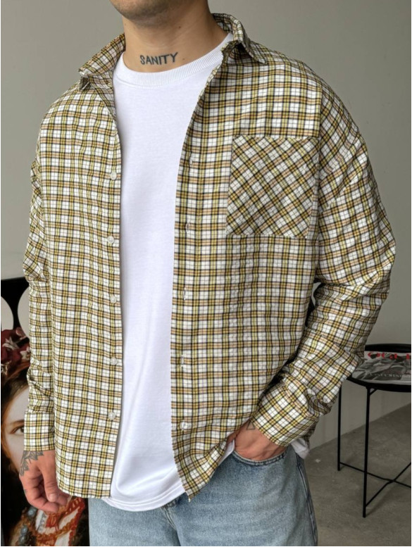 Картата oversize сорочка