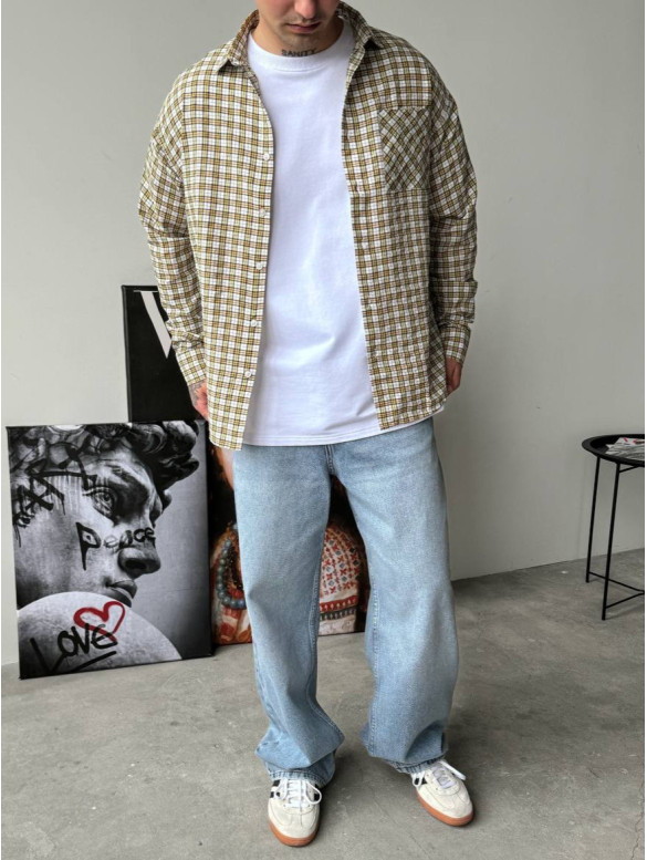 Картата oversize сорочка