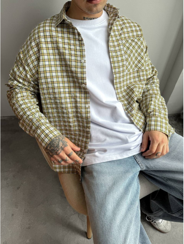 Картата oversize сорочка