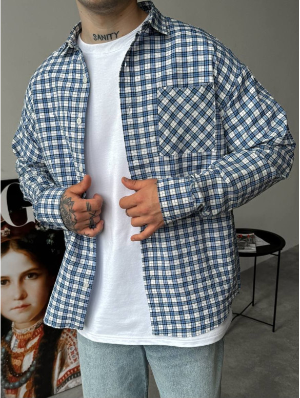 Картата oversize сорочка