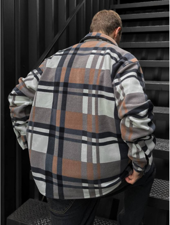 Oversize сорочка в клітинку