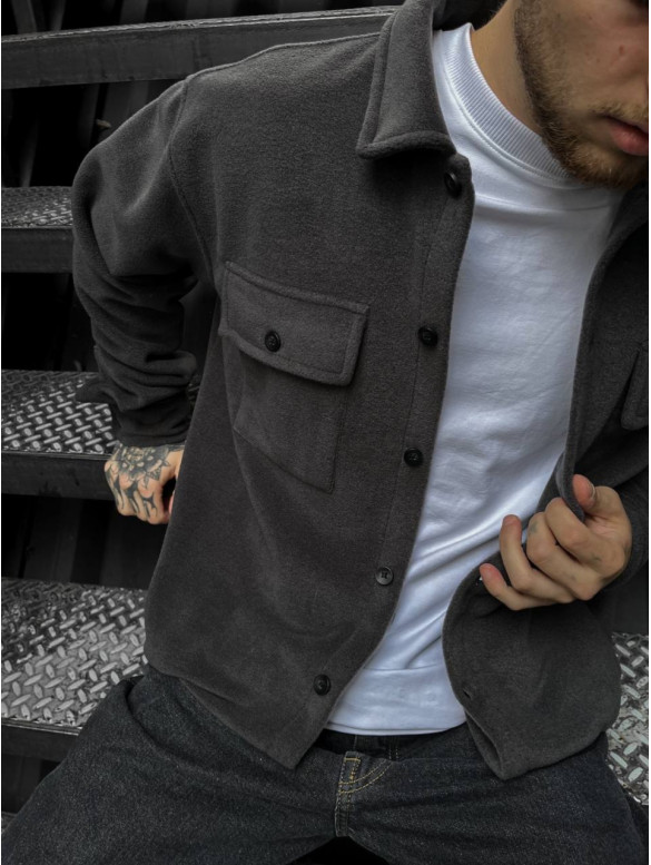 Флісова oversize сорочка