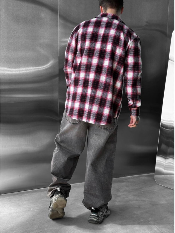 Oversize сорочка в клітинку