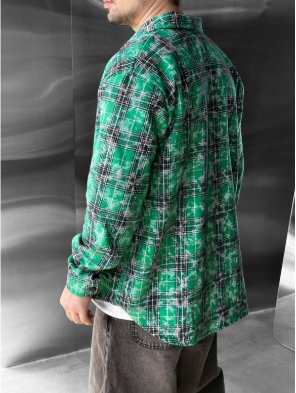 Oversize сорочка в клітинку