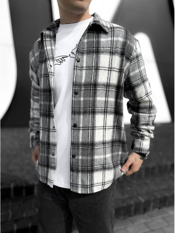 Oversize сорочка в клітинку