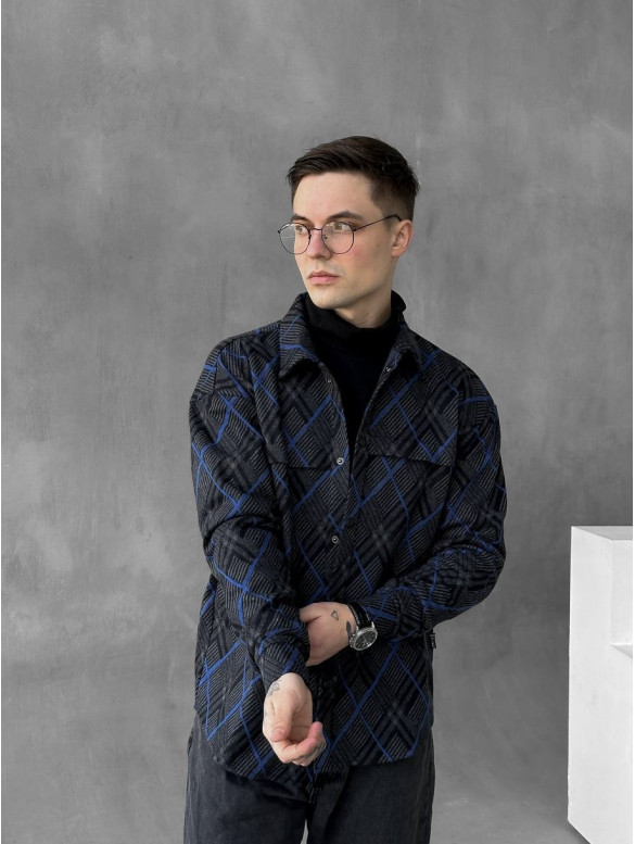 Oversize сорочка в клітинку