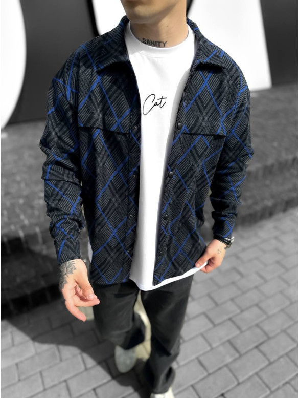 Oversize сорочка в клітинку