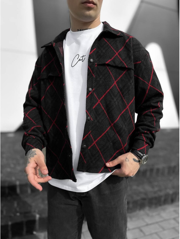Oversize сорочка в клітинку