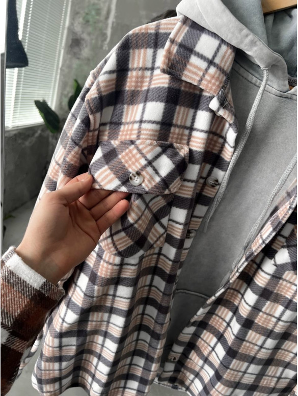 Флісова oversize сорочка