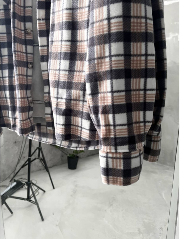 Флісова oversize сорочка