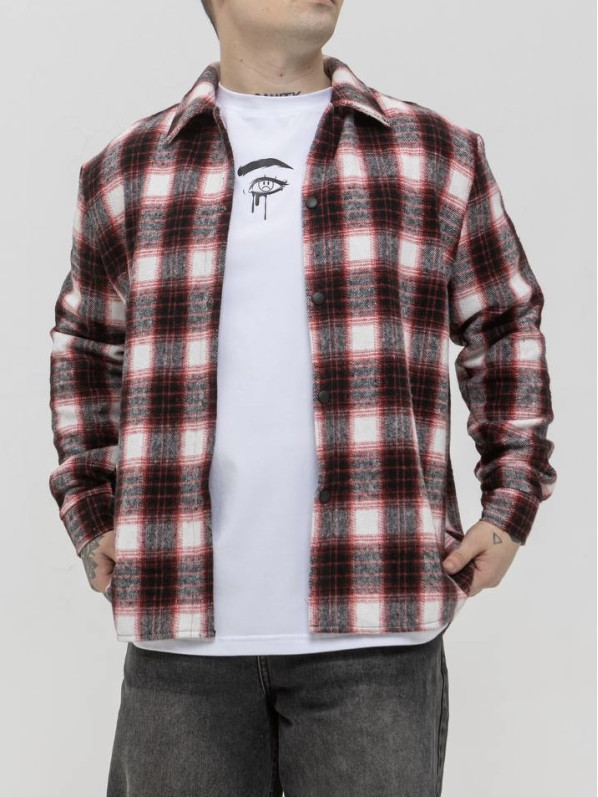 Oversize сорочка в клітинку