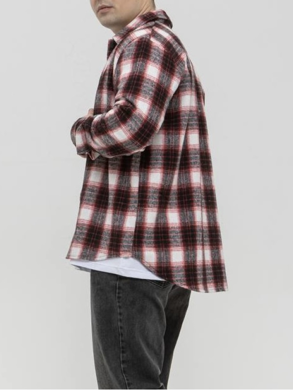 Oversize сорочка в клітинку