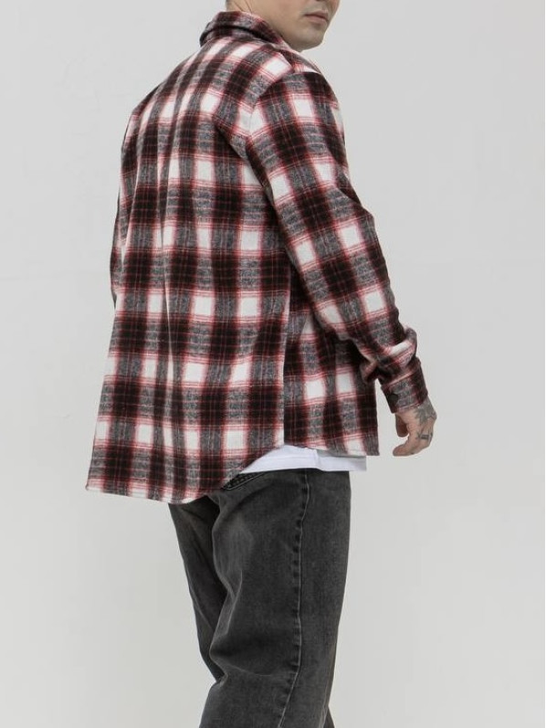Oversize сорочка в клітинку