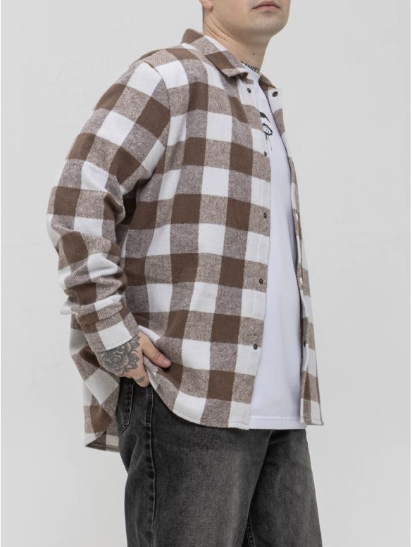 Oversize сорочка в клітинку