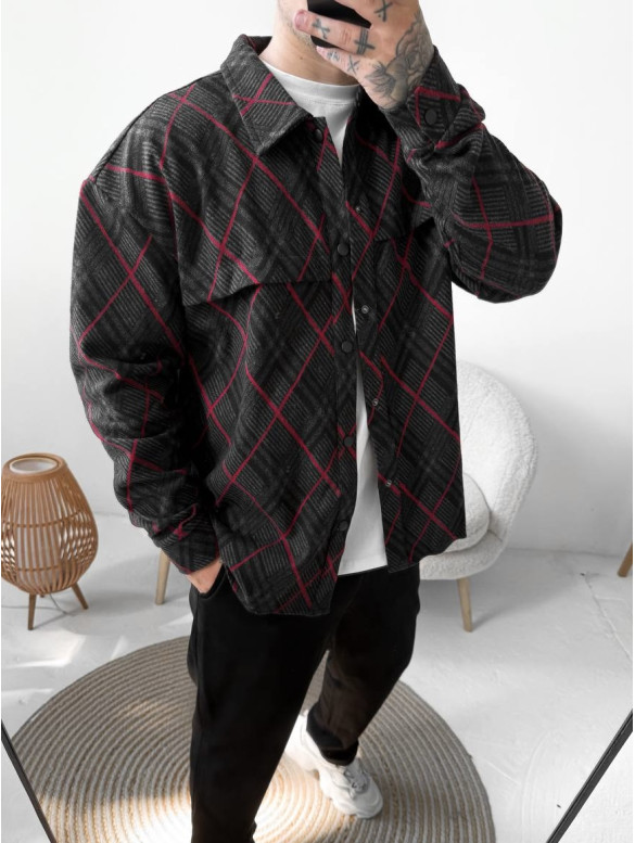 Oversize сорочка в клітинку