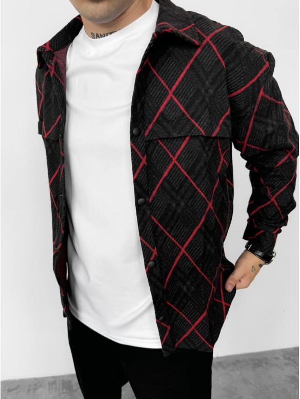 Oversize сорочка в клітинку