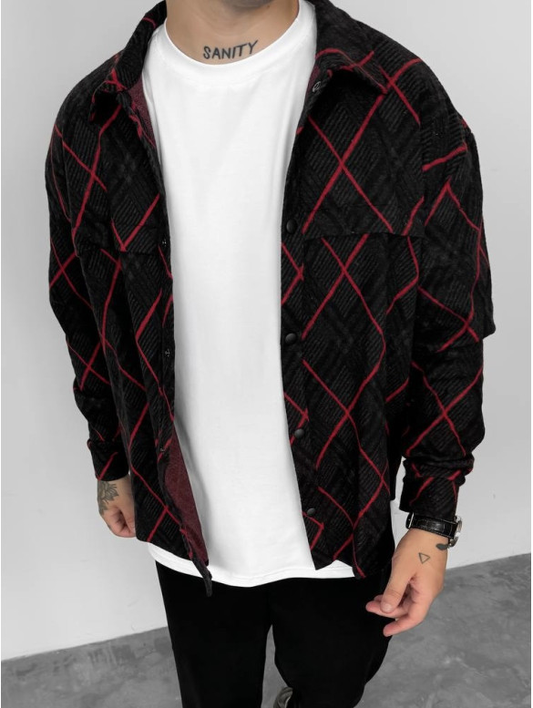Oversize сорочка в клітинку