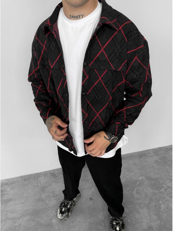 Oversize сорочка в клітинку
