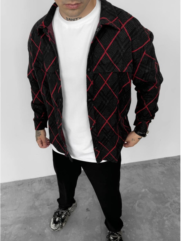Oversize сорочка в клітинку