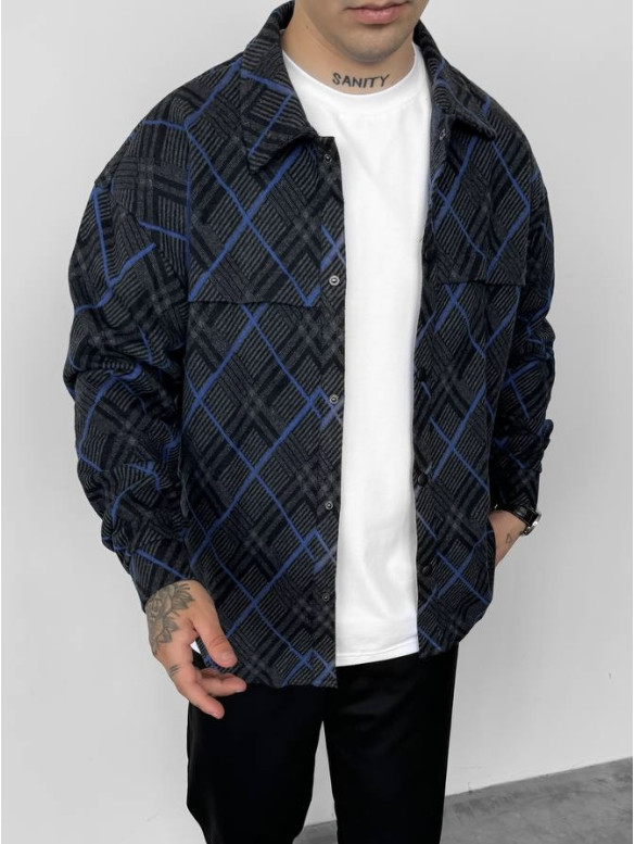 Oversize сорочка в клітинку