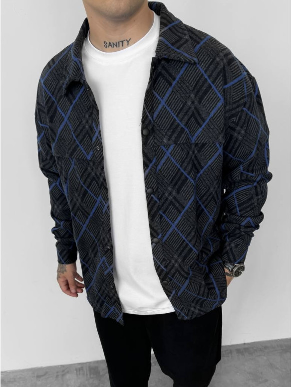 Oversize сорочка в клітинку