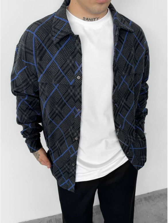Oversize сорочка в клітинку