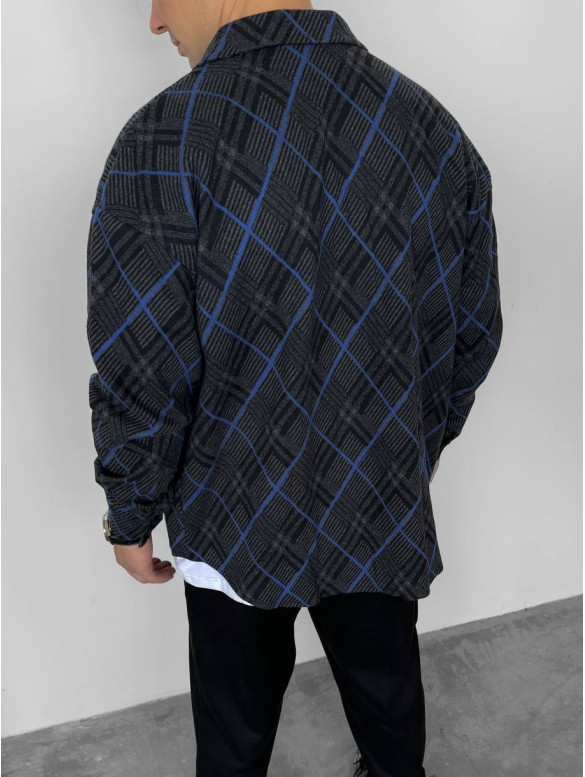 Oversize сорочка в клітинку