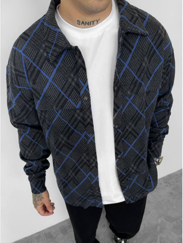 Oversize сорочка в клітинку