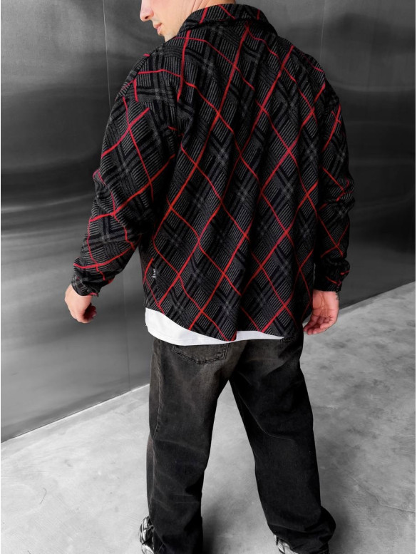 Oversize сорочка в клітинку