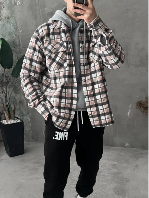 Флісова oversize сорочка