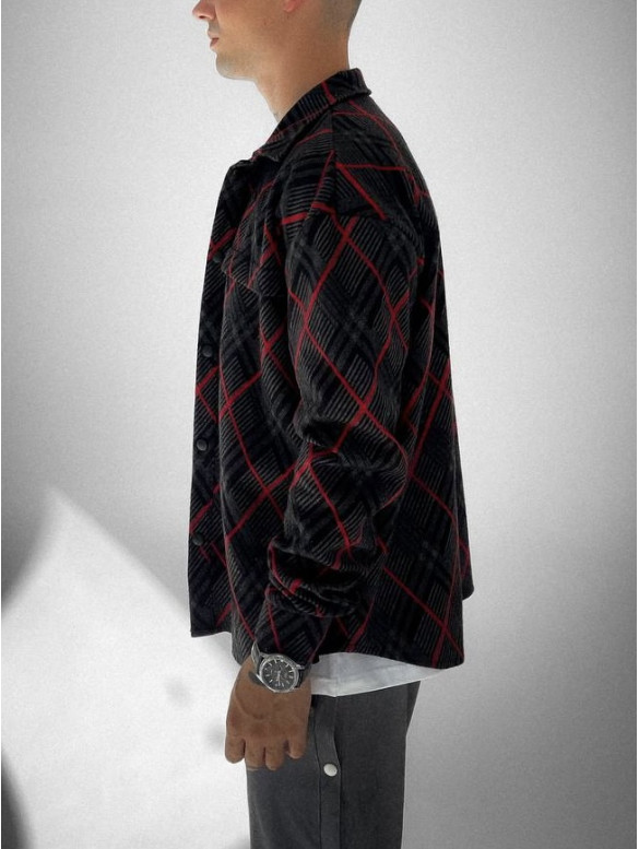 Oversize сорочка в клітинку