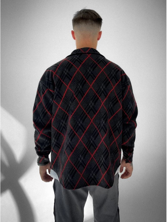 Oversize сорочка в клітинку