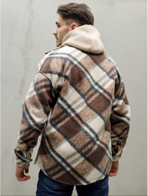 Oversize сорочка в клітинку