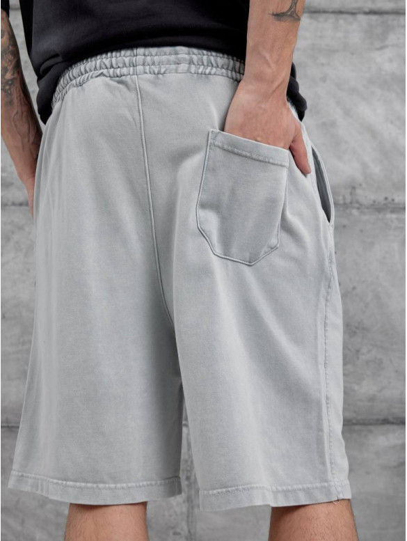 Oversize шорти з вивареної тканини